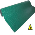 Rollo de hoja de goma antideslizante Green Checker